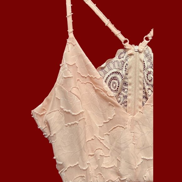 Rue 21 - Women's Summer Sleeveless High Low Hem Ruffle Dress - Pink - XXS - Picture 12 of 16